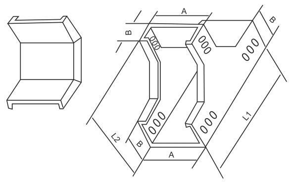 8XQJT-C-01G型槽式下垂直三通